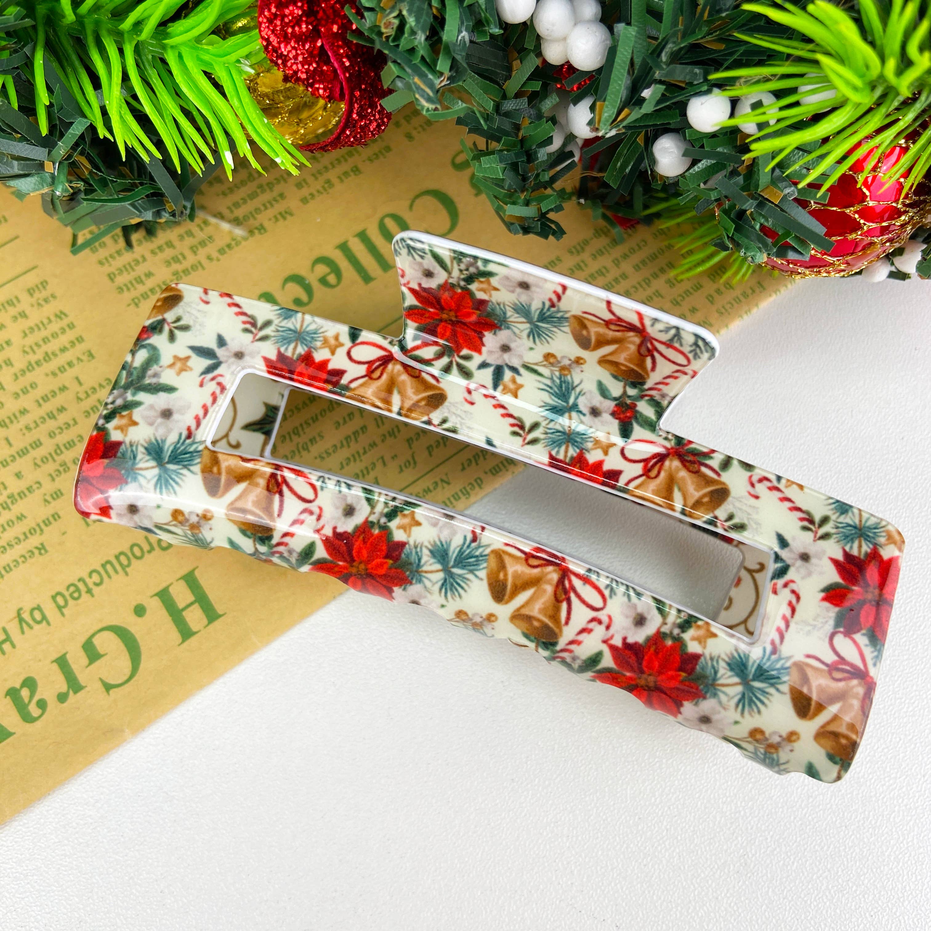 TheDivaSoap - Wholesale Hair Clip - Women's - Funny Christmas Hair Clip Snowflake Bells6