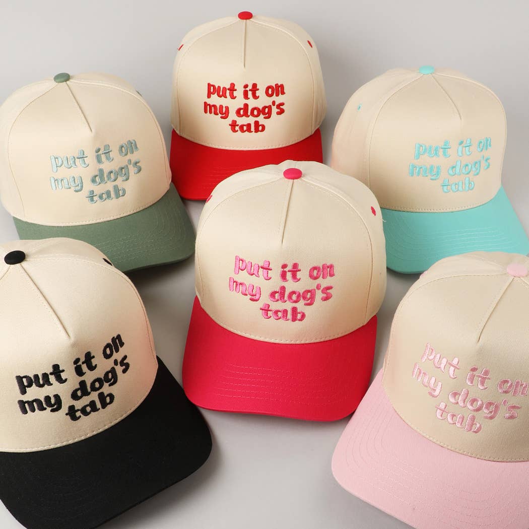 Fashion City – wholesale Baseballkeps - Herr – Sätt det på min hunds flik Tvåfärgad Truckerkeps28