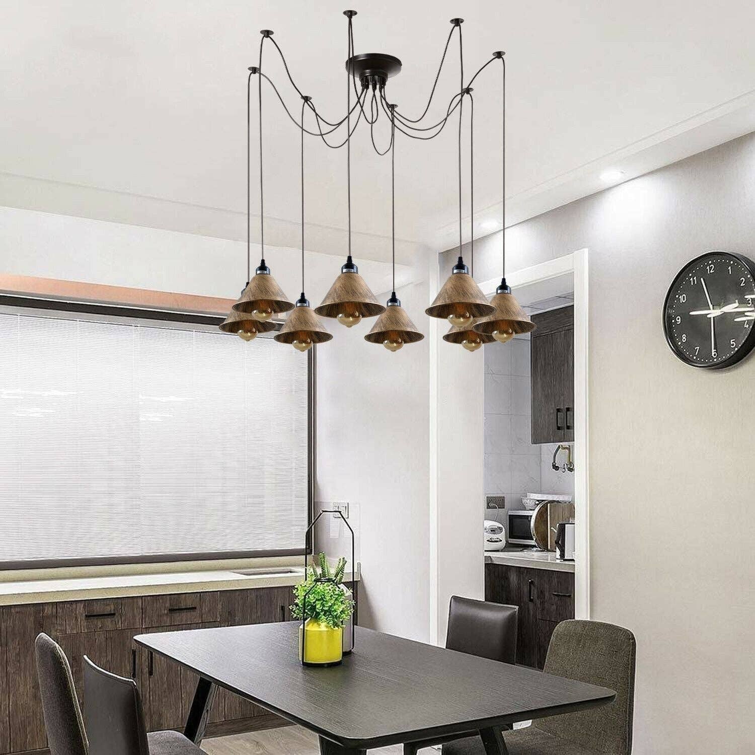 Ledsone - Wholesale Chandelier/Hanging Light - Industrial Retro Modern 8Way Vintage Loft Spider Light6
