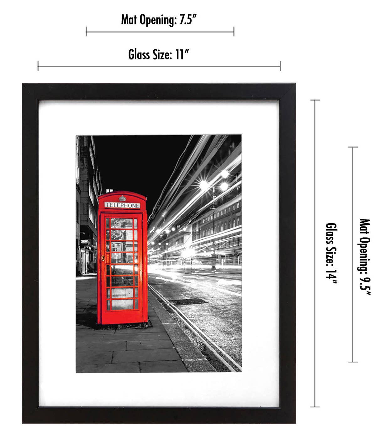 Americanflat - Wholesale Picture Frame - Americanflat Picture Frame with Mat Standard Molding1