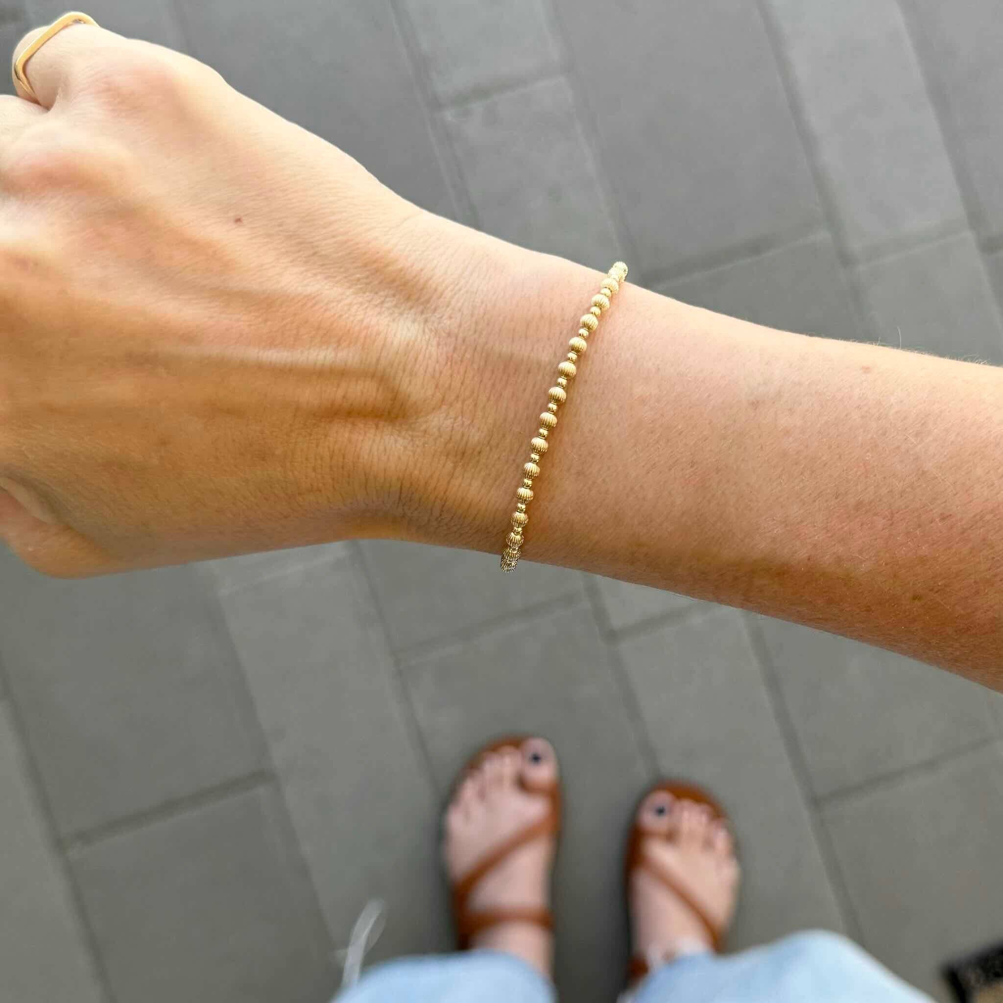 Hayden B. Jewelry - Wholesale Beaded Bracelet - Ribbed Bead Bracelet4