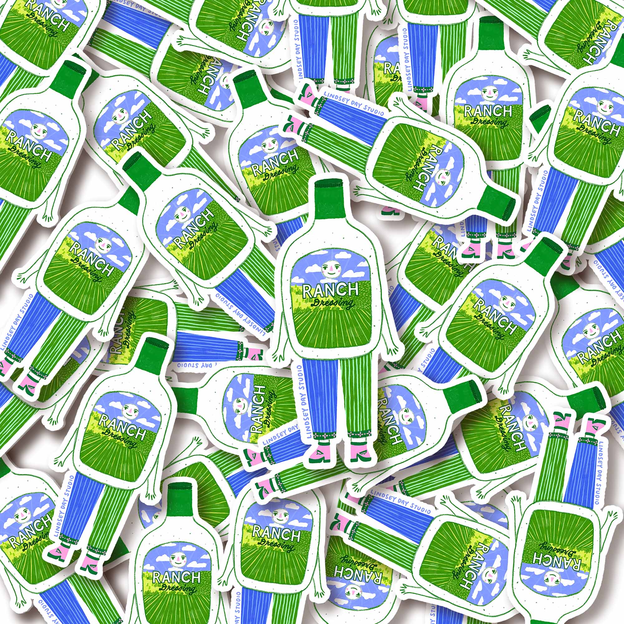 Lindsey Day Studio - Vente Autocollant - Autocollant Blanche the Ranch, Autocollant Drôle, Autocollant Alimentaire6