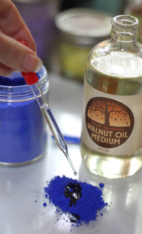 Natural Earth Paint - Wholesale Paint/Wax Brush - Glass Dropper1