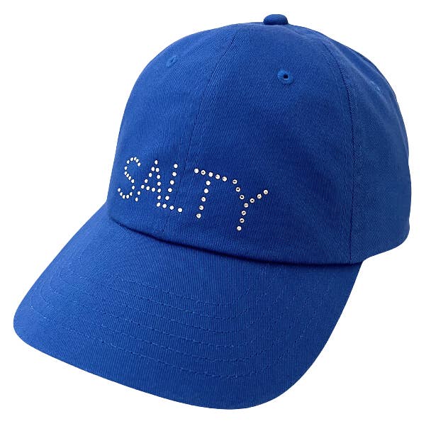 Rachel Crystal "SALTY" Cap for wholesale by dolly mama designs, inc