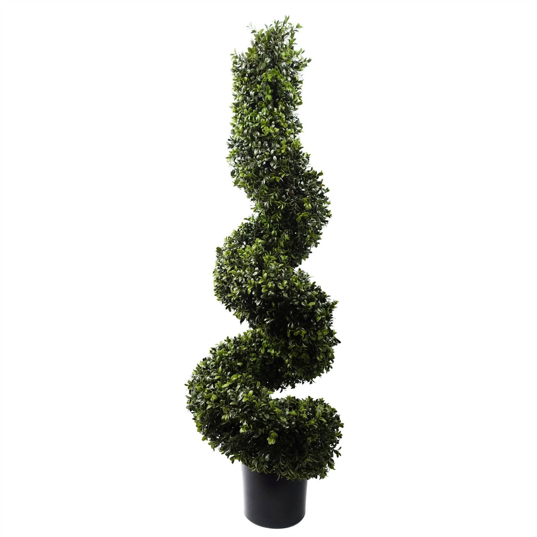Leaf Design UK LTD – Planta artificial por atacado – Árvore de Topiária Artificial para Exterior 120cm Espiral Buxo Resistente aos UV Botanik0