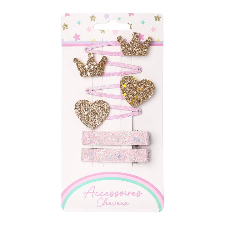 STELLA GREEN - Wholesale Hair Clip - Kids - Set of 6 Hair Clips – Whimsical Sparkle24