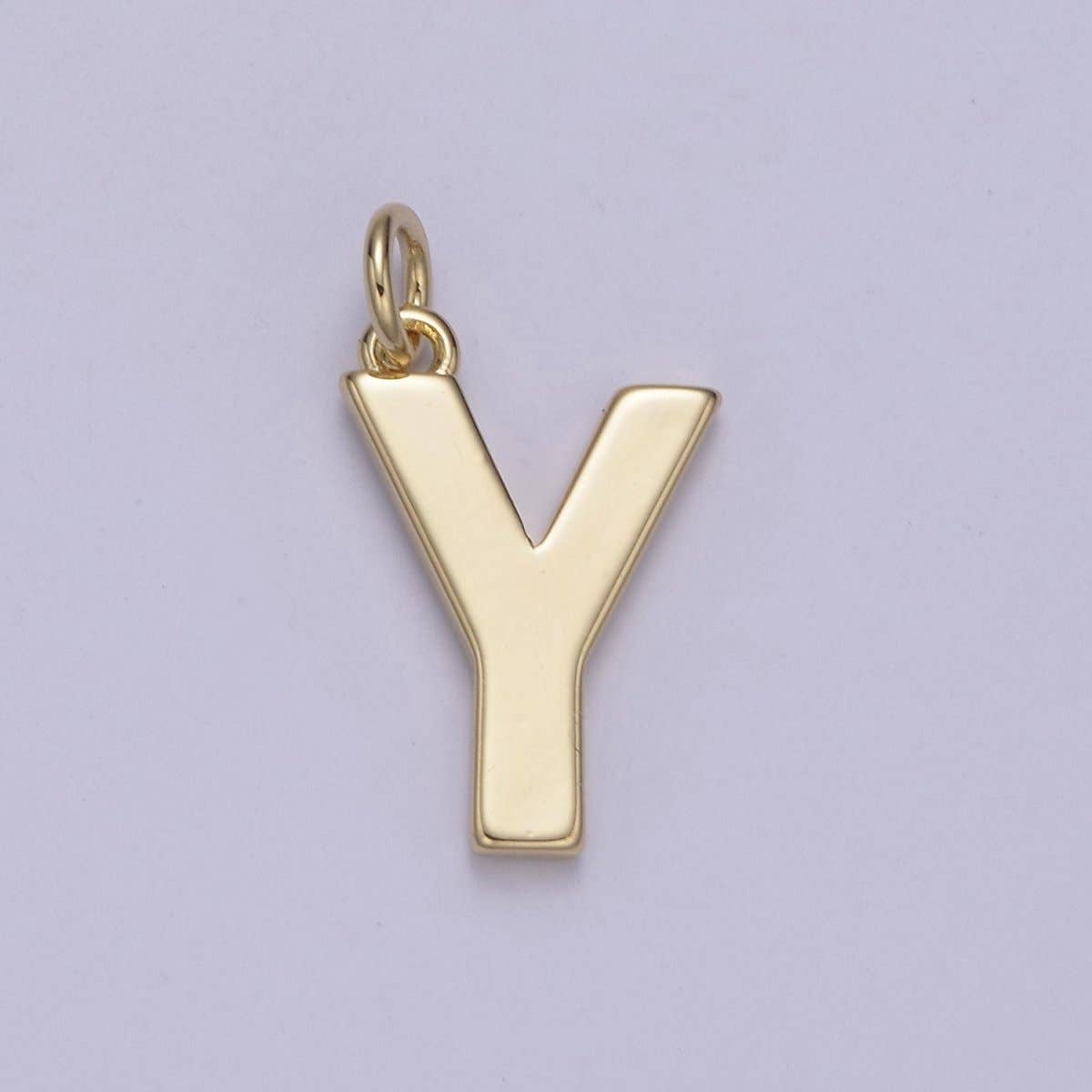 Aim Eternal – wholesale Individual charm/pendant – 14k Gold Filled Minimalist Font Initial Letters Pendant Charm Wholesale Jewelry Supply A-703-A-71524