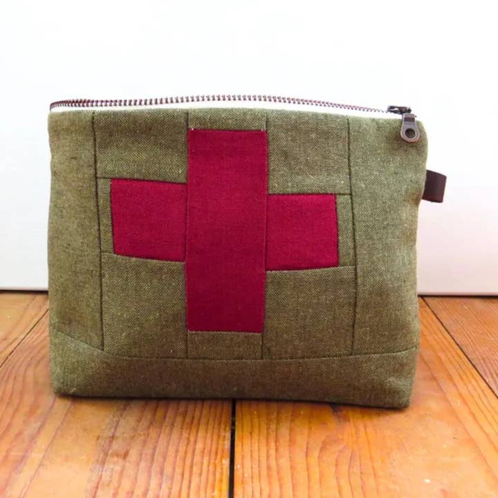 Medium GREEN First Aid Bag • Emergency Kit Zipper Pouch and other Purchase Wholesale keep going first aid. Free Returns & Net 60 Terms on Faire trending on Faire.