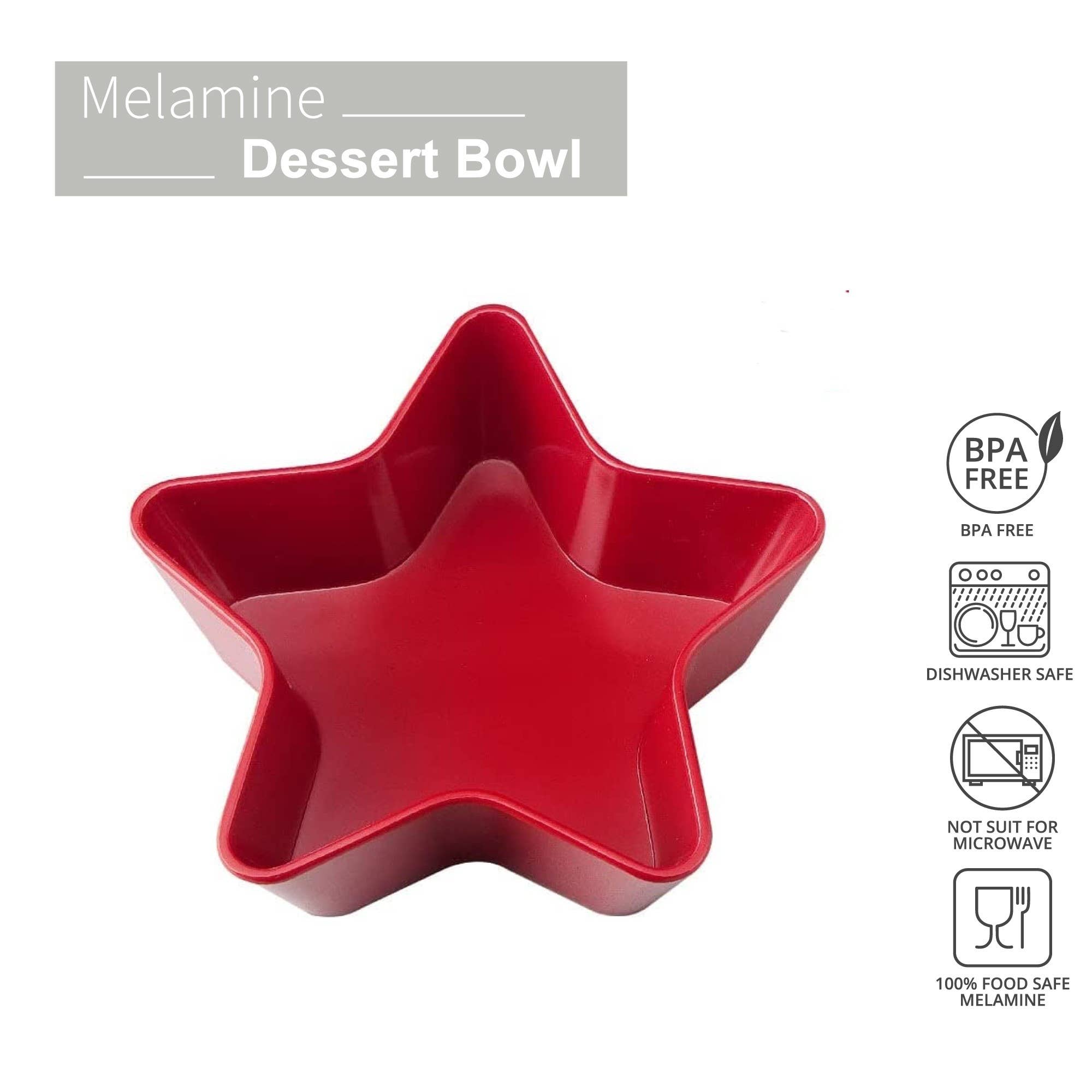 Supreme Housewares - Wholesale Bowl - Patriotic Star Melamine 5 1/2" Bowl, Red1