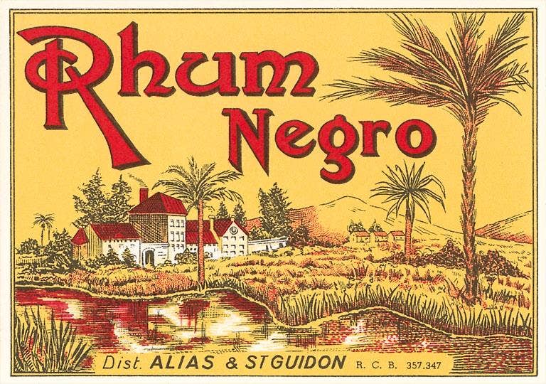 Found Image Press – Großhandel Aufkleber – Aufkleber BV-236 Rhum Negro Etikett0