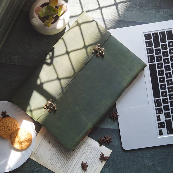 Elysian A4 Leather Jounal Notebook for wholesale by Glamthread