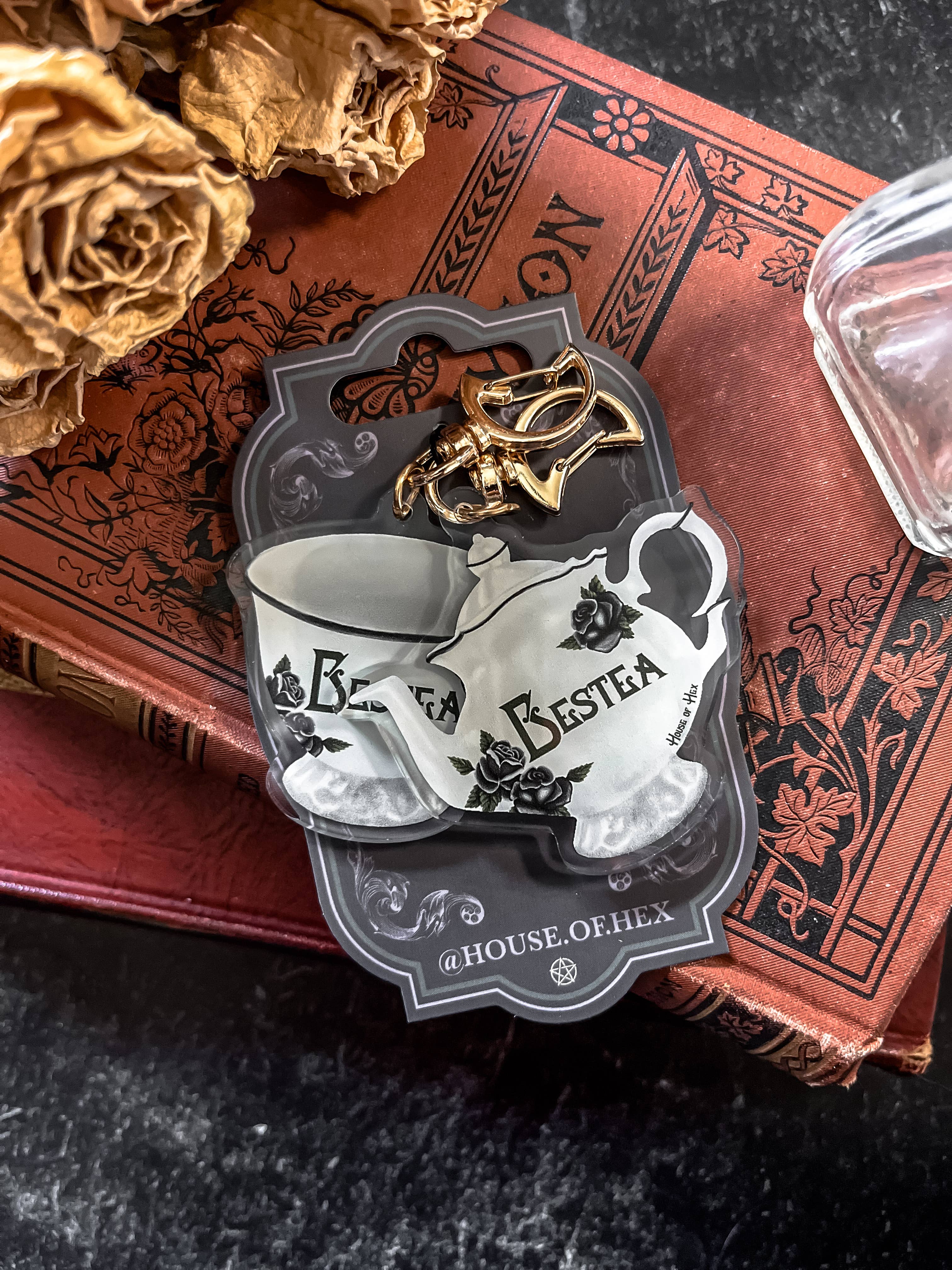 House of Hex – wholesale Keychain – Women's – Bestea Keychain Set | BFF | Tea party | Friendship11