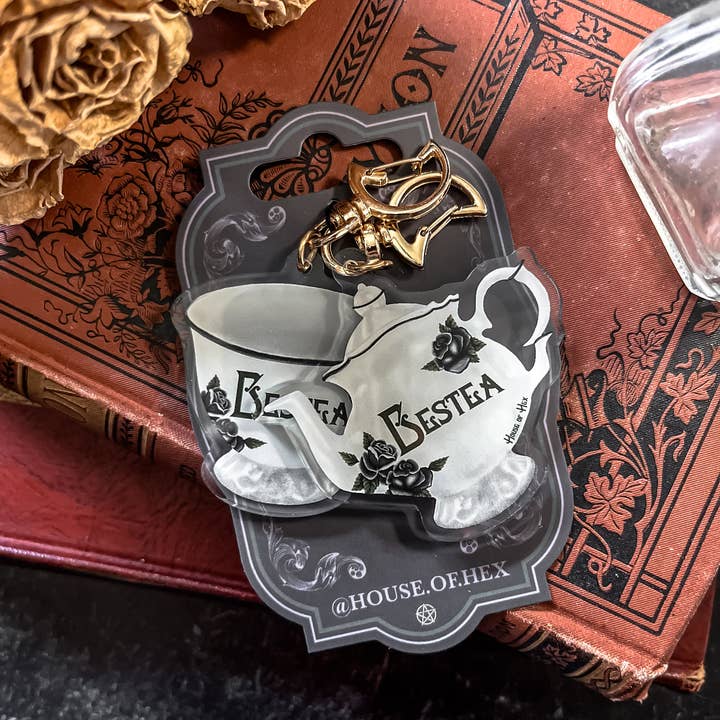 House of Hex - Wholesale Keychain - Women's - Bestea Keychain Set | BFF | Tea party | Friendship11