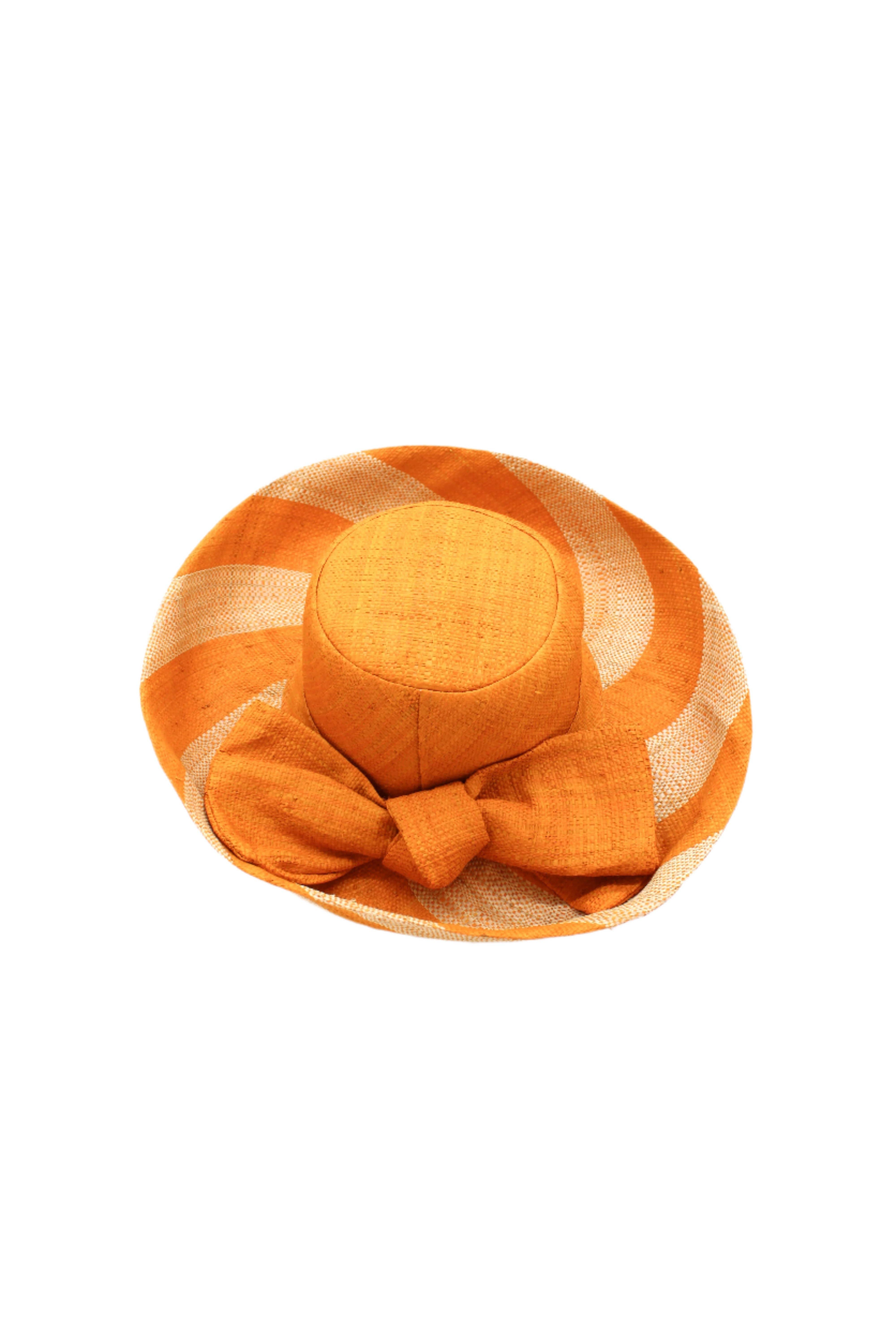 Shebobo - Wholesale Straw Hat - Women's - Audrey 5" & 7" Wide Brim Big Bow Stripe Straw Sun Hats15