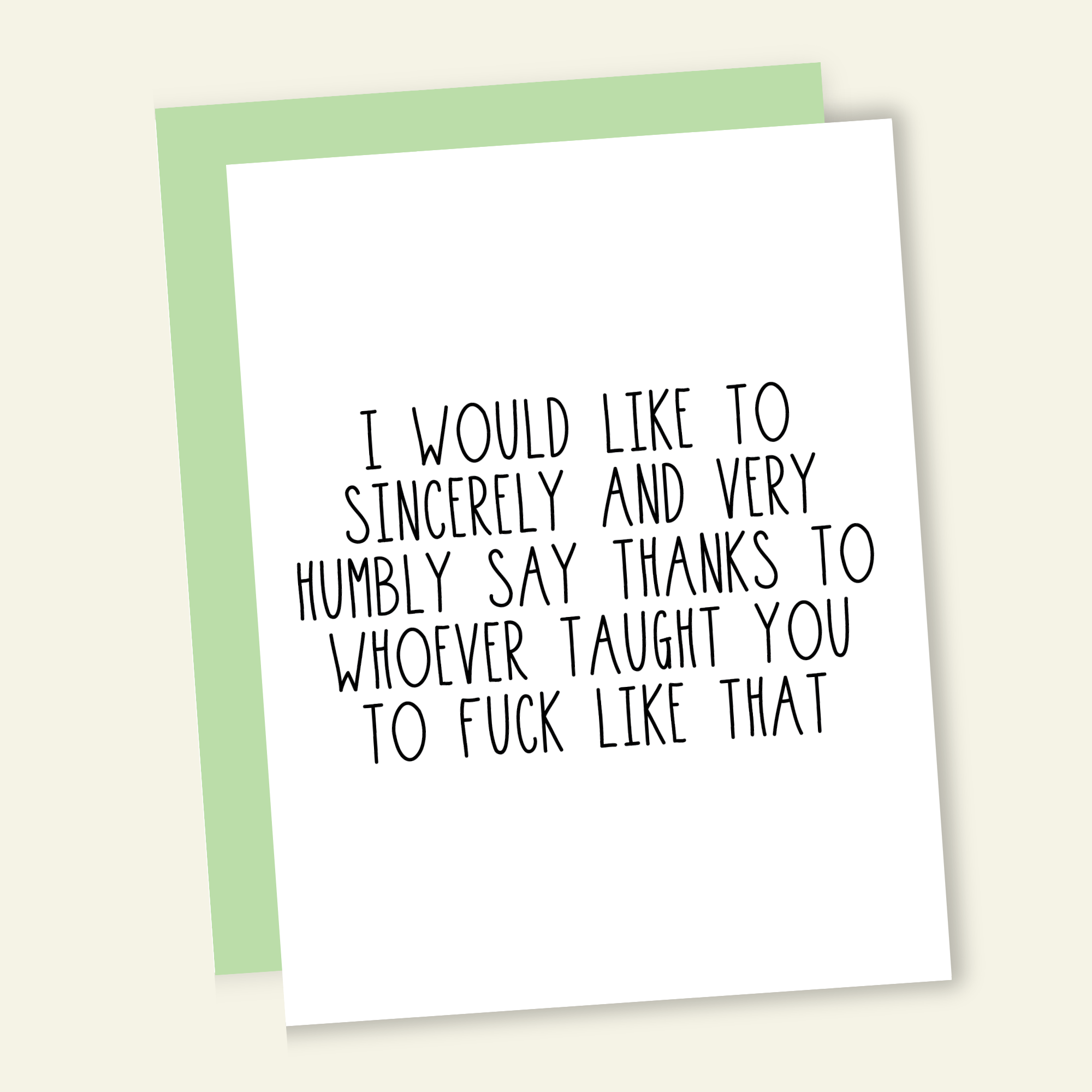 That’s So Andrew - Wholesale Everyday Greeting Card - You Fuck Great | Funny and Dirty Adult Greeting Card0