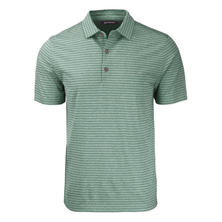 Cutter & Buck - Wholesale Polo - Men's - Cutter & Buck Forge Eco Heather Stripe Recycled Mens Polo19