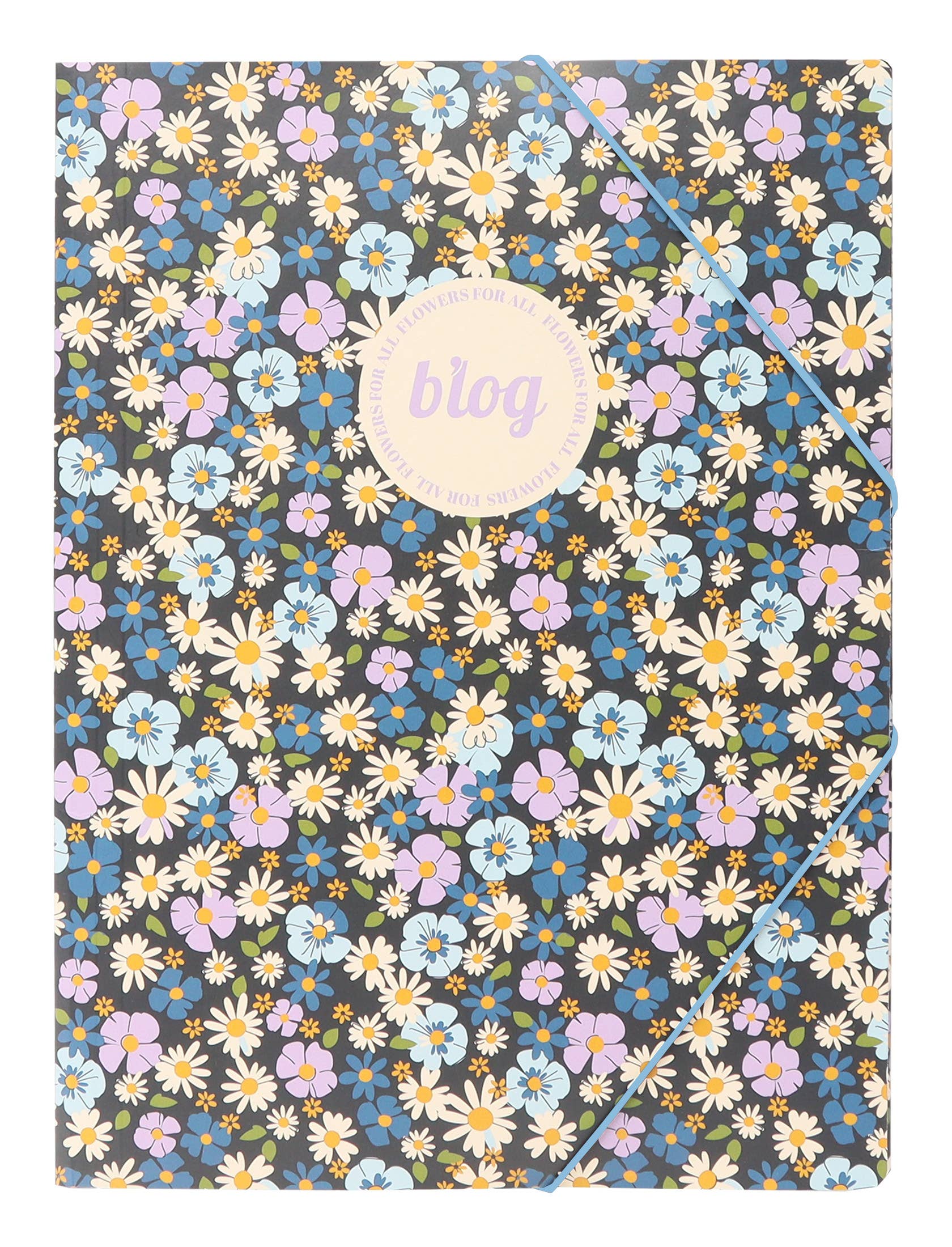 Ancor - Wholesale Folders - Elastofolder Folio 3-flap   Elastics B'log Flowers0