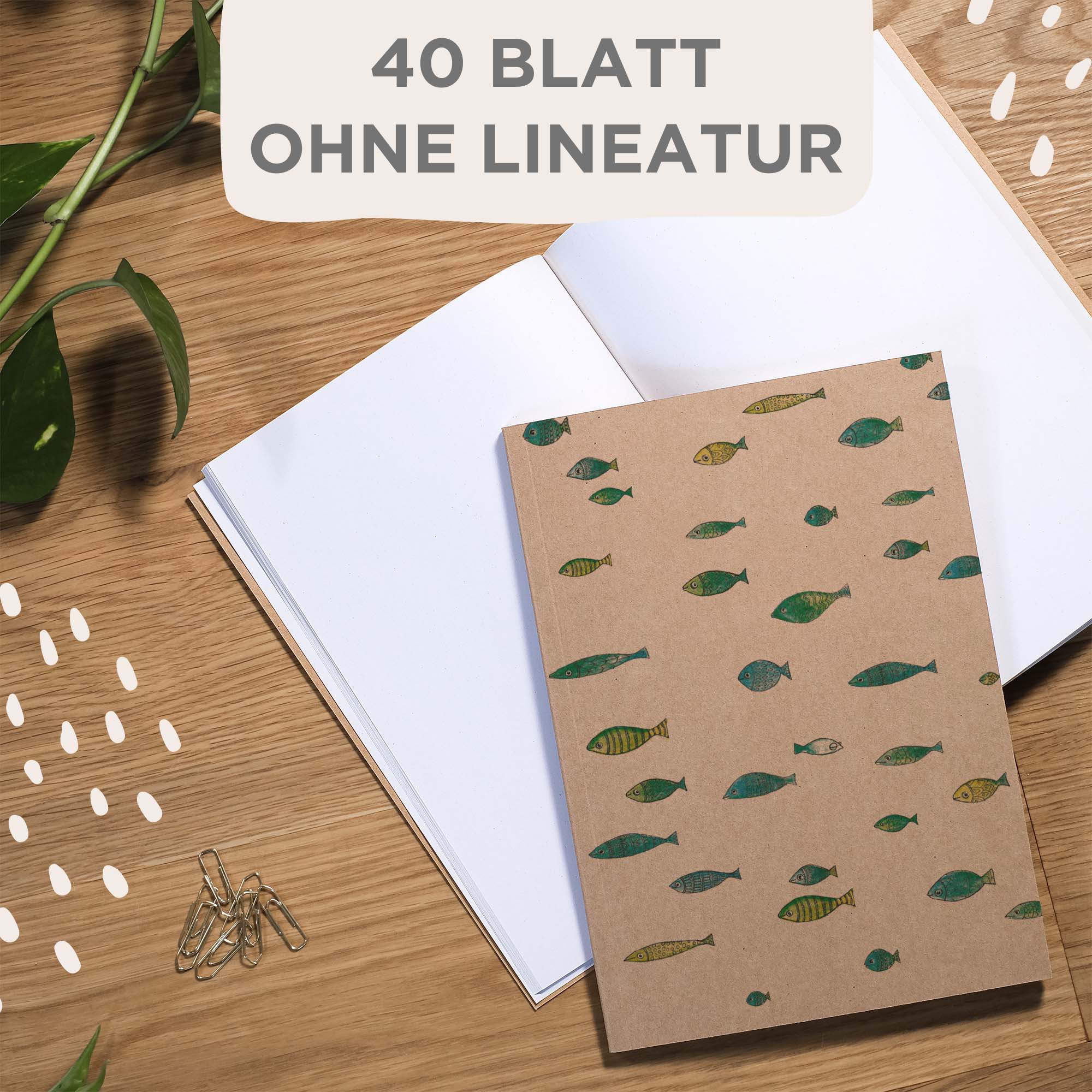 LIGARTI – Großhandel Notizbücher – Notizbuch - Fischschwarm2