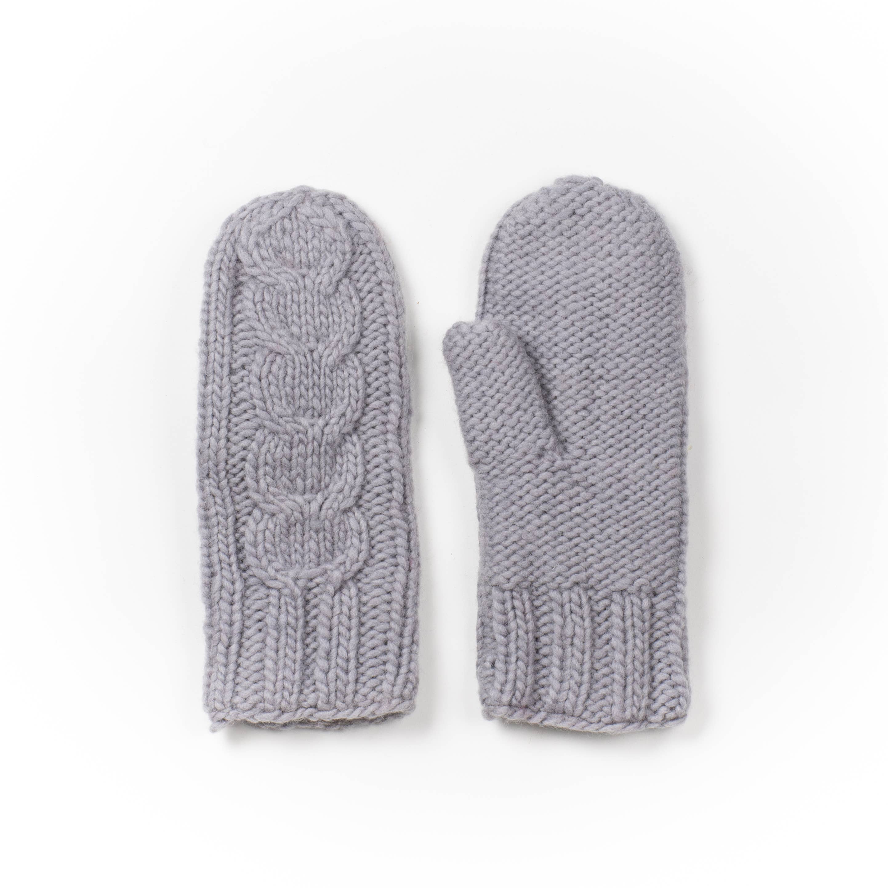 Lost Horizons Knitwear – Ships from USA - Wholesale Mittens - Women's - Quebec Cable Knit Wool Mittens1