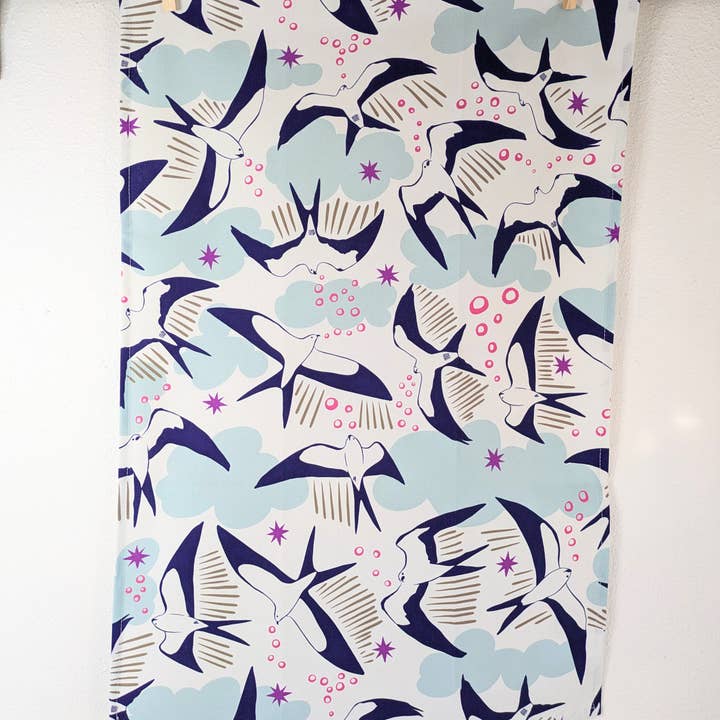 Tea Towel - Swallowtail Kites for wholesale by Natalie V. Mason