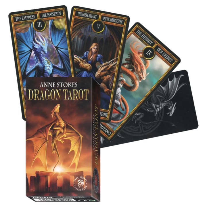 Cardshouse - Wholesale Tarot Cards - Anne Stokes Dragon Tarot Cards Deck Fournier