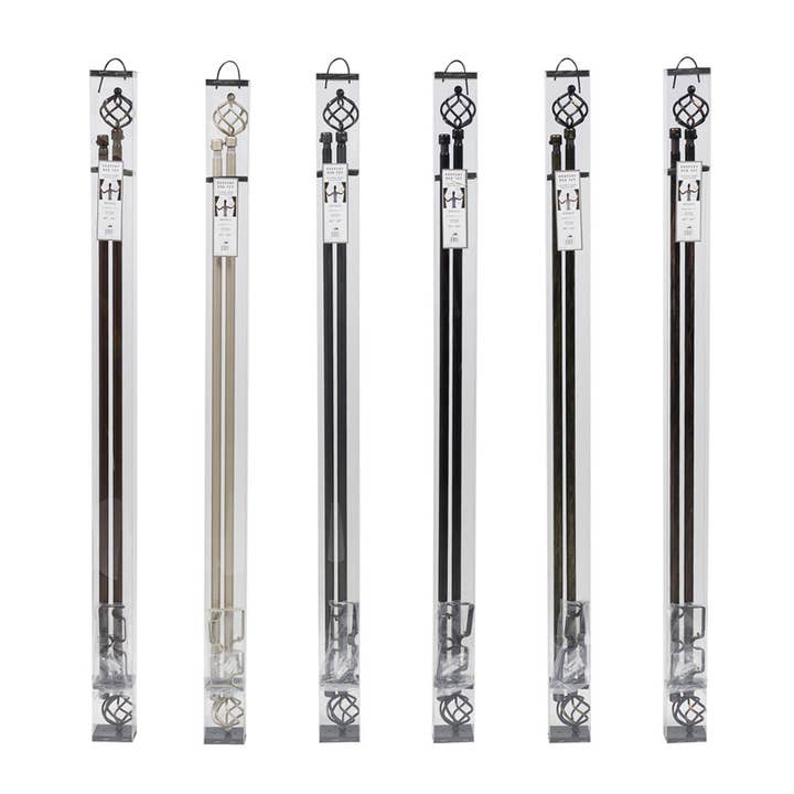 Elegant Home Collection Drapery Rod Set 48'' X84'' Style 1 for wholesale by Deluxe Import Trading