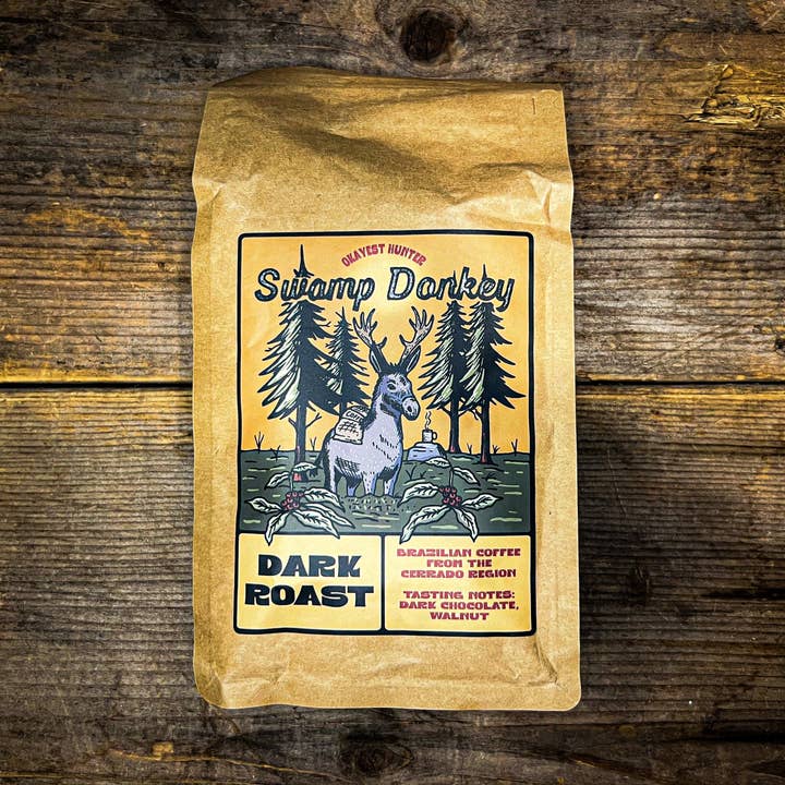 Swamp Donkey Coffee (Dark Roast) for wholesale by Okayest Hunter