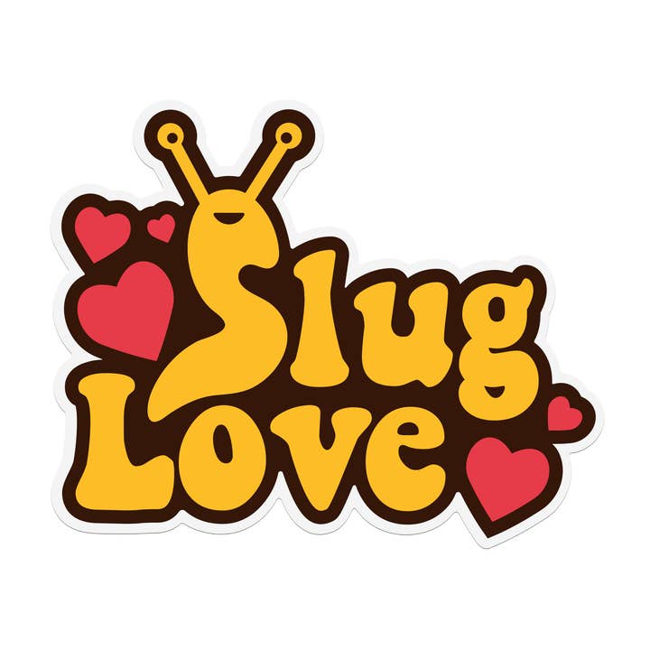Adesivo Slug Love por atacado de Sweet Bippy Press