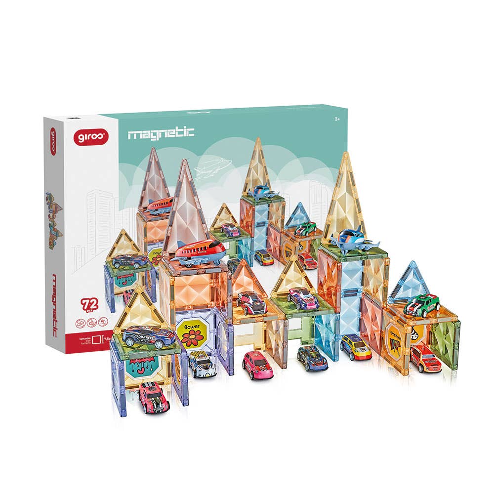AJ Aguiar - Wholesale Toy Set - Kids - Magnetic Game Vehicles 72 Pcs1