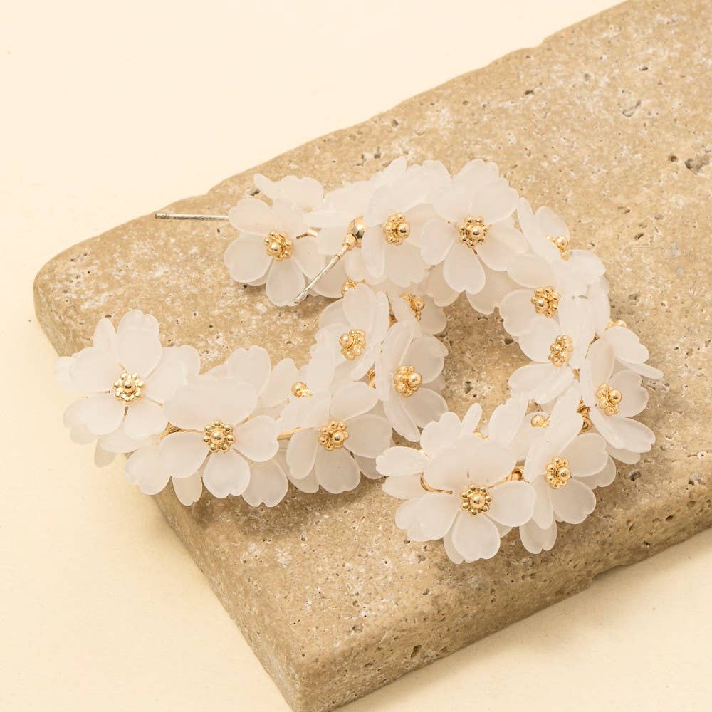 Anarchy Street - Wholesale Hoop Earrings - Floral Acrylic Hoop Earrings1