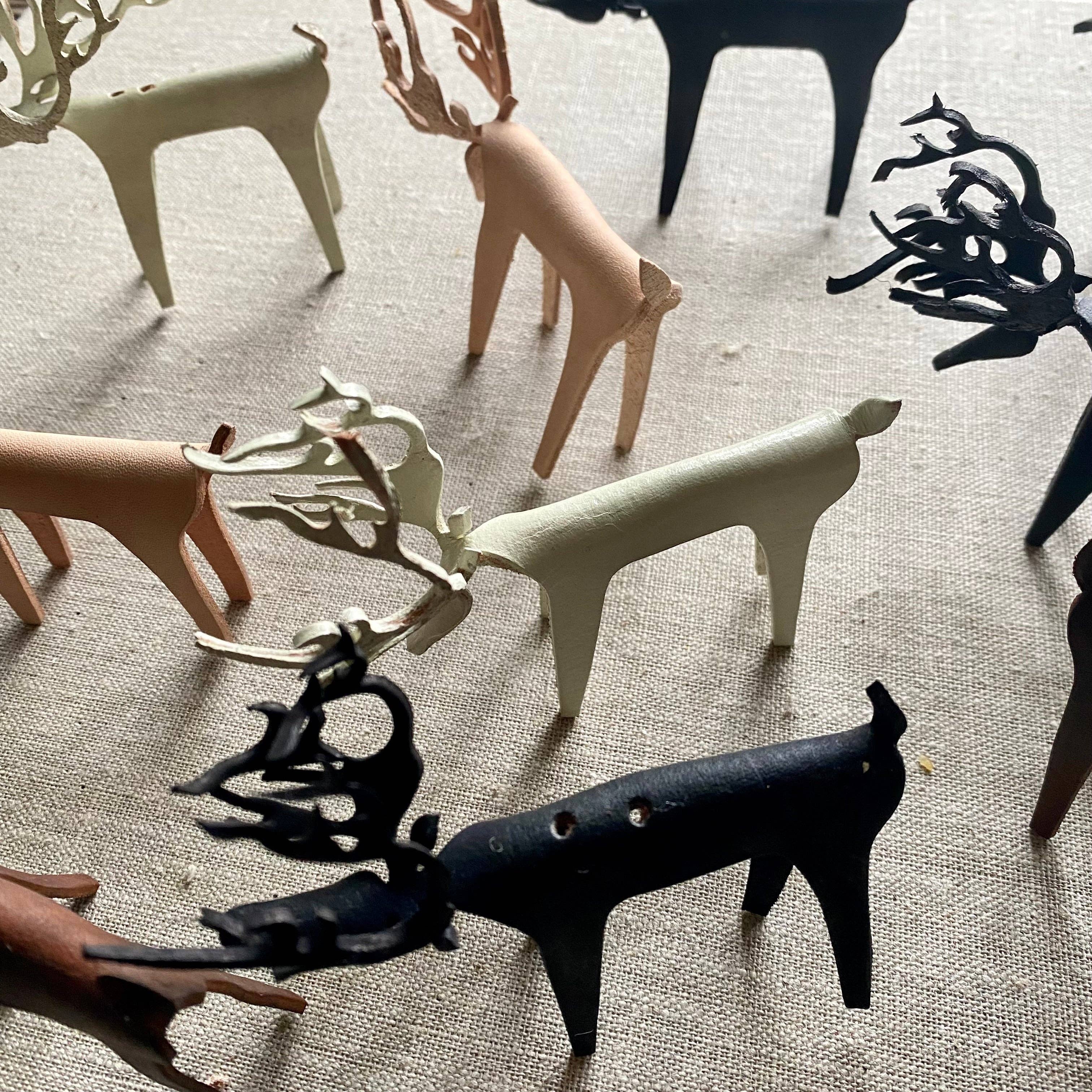 The Merchant Studio – wholesale Ornament – Leather Reindeer Ornament21