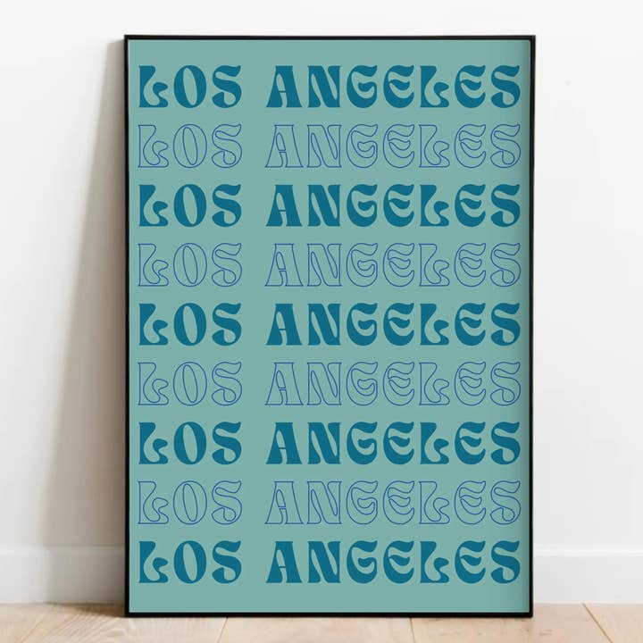 Los Angeles California Print for wholesale by Olive Street Collective