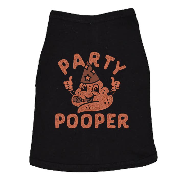 Party Pooper Dog Shirt for wholesale on Faire