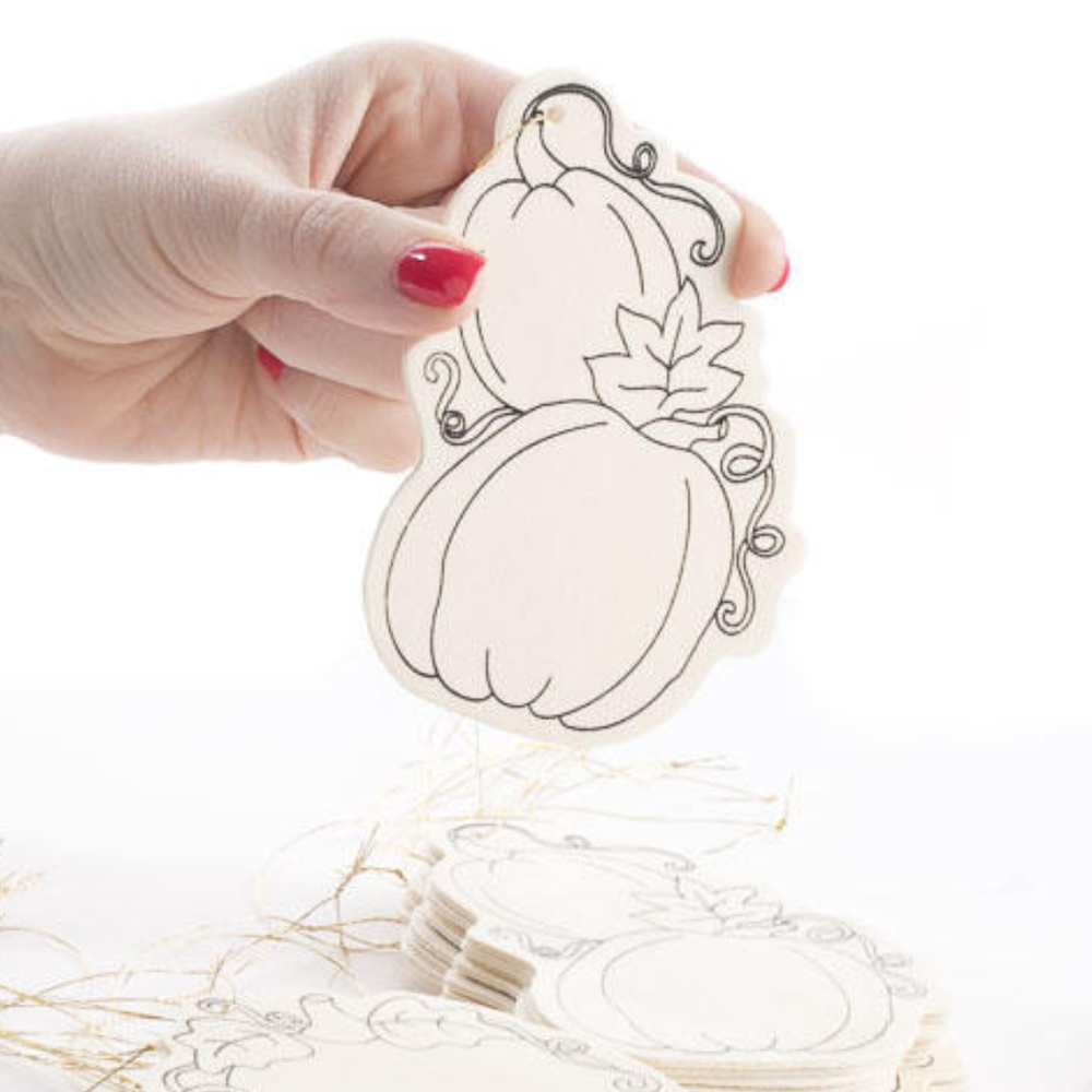 Factory Direct Craft - Vente Découpages - Lot de 30 découpes de citrouilles en bois prêtes à décorer2