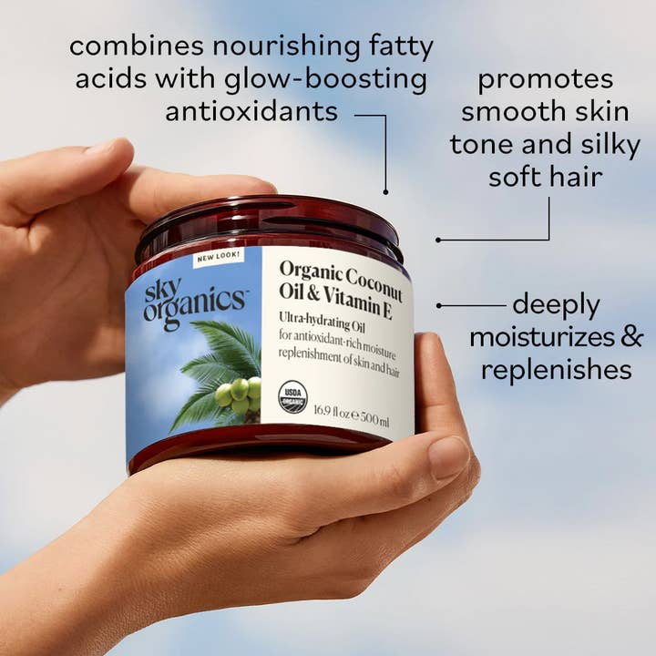 Sky Organics - Wholesale Bath/Body Oil - Organic Coconut & Vitamin E Oil2