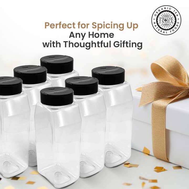 PRIDE INDIA BRANDS - Wholesale Jar - Clear PET Storage Jars with Caps13