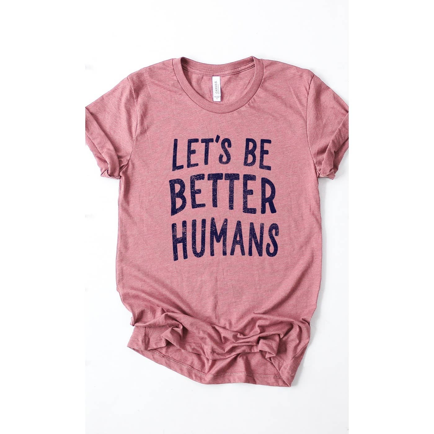Kissed Apparel – wholesale Screen printed t-shirt – Women′s – Lets Be Better Humans Graphic Tee4