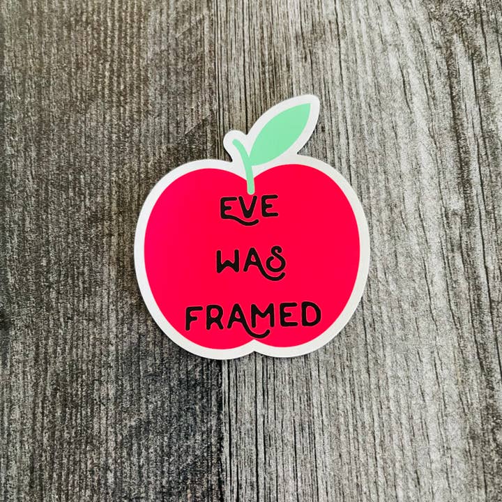 Eve was Framed feminist Apple Magnet women’s rights for wholesale by The Silver Spider