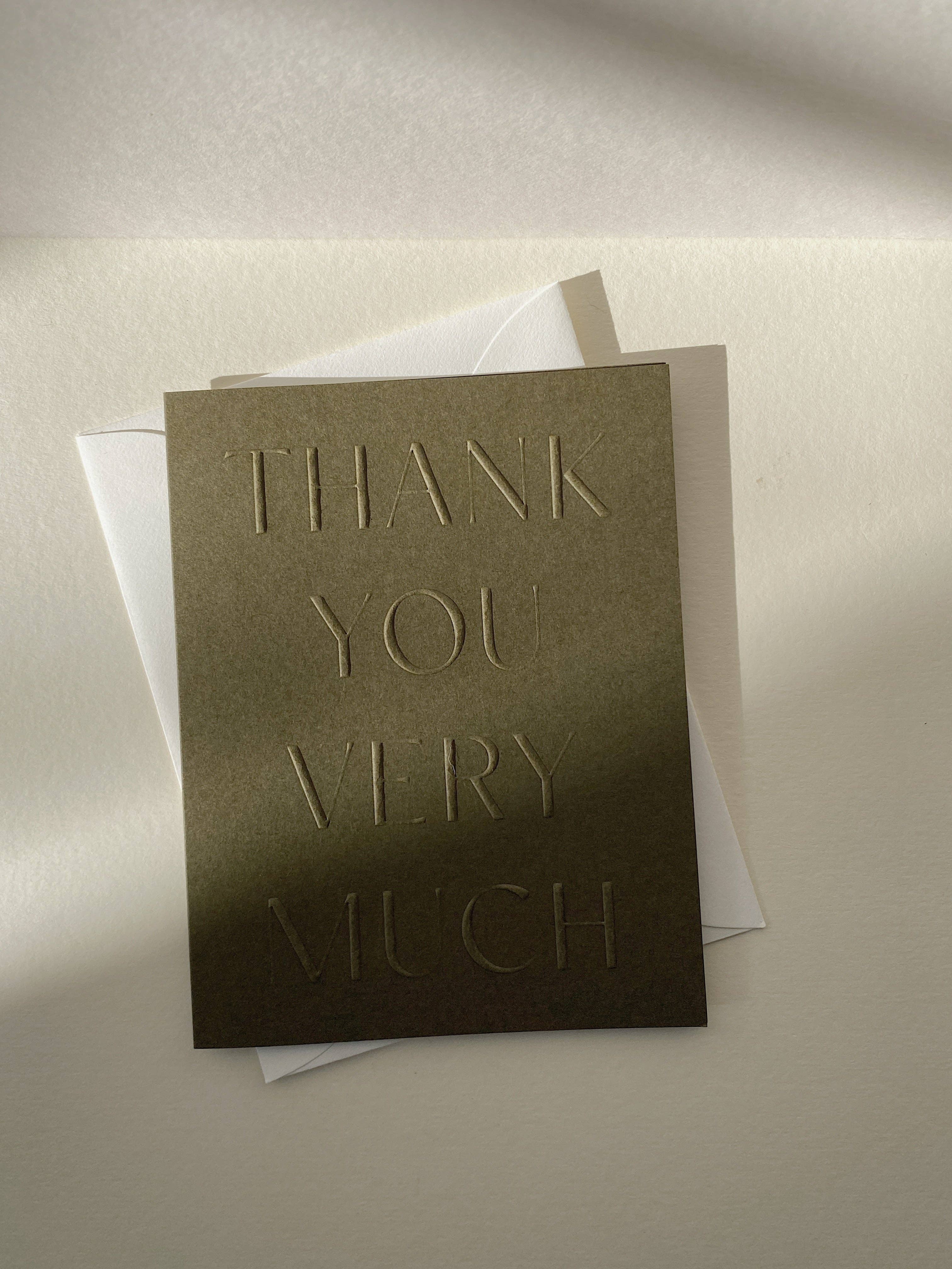 Jaymes Paper - Wholesale Thank You Card - Thank You No. 105