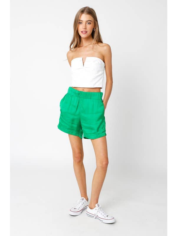 Olivaceous - Wholesale Shorts - Women's - Shiloh Satin Shorts12