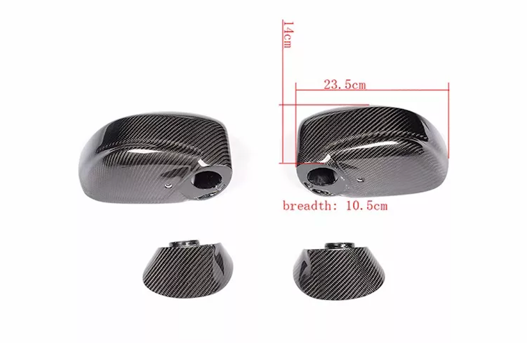 Carbon Deluxe - Wholesale Car Decorative Charm - Unisex - CD Carbon Mirror for Nissan GTR R35 2009-20155