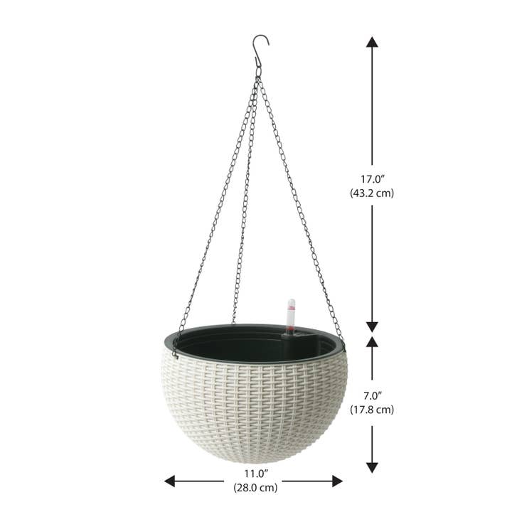 Algreen - Wholesale Hanging Planter - Modena Self-Watering Hanging Basket Planter9