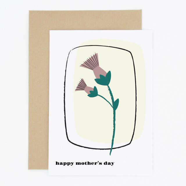 Cartão de Dia das Mães Scandi Thistle por atacado de Madame Annie et Fils
