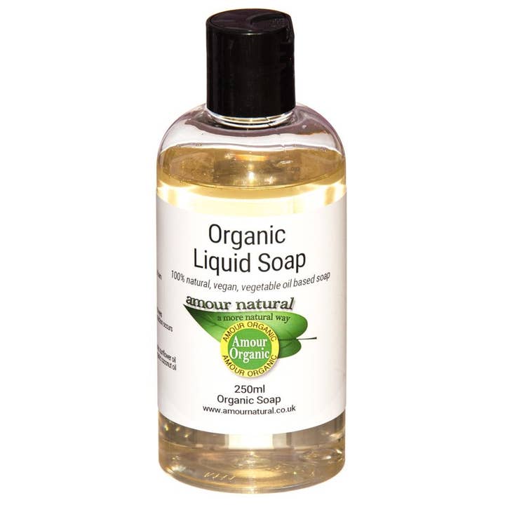 Liquid soap made with organic ingredients for wholesale by Amour Natural