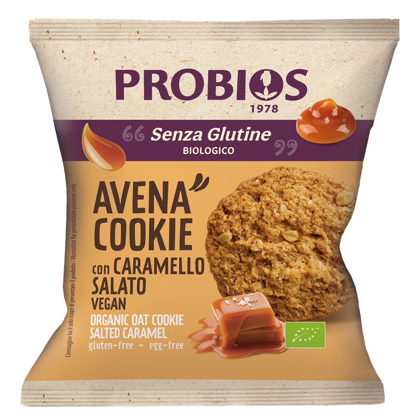 Probios - Wholesale Cookie - Organic salted caramel gluten-free oat cookie0