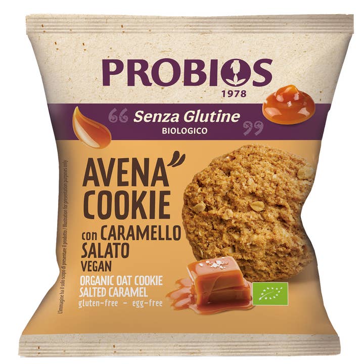 Probios - Wholesale Cookie - Organic salted caramel gluten-free oat cookie