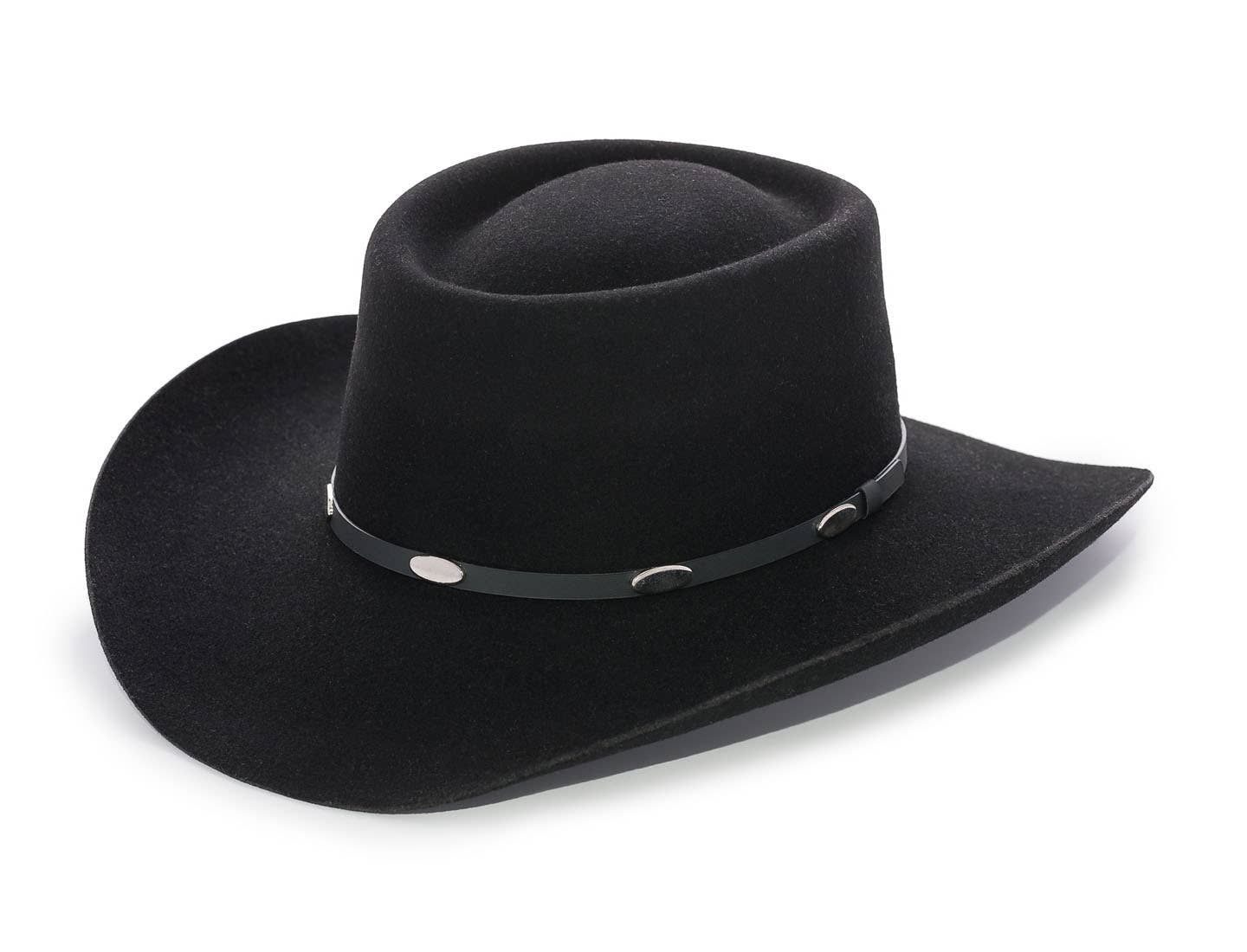 Master Hatters of Texas - Wholesale Cowboy Hat - Unisex - Hold Em Black Gambler Cowboy Hat - Unisex2