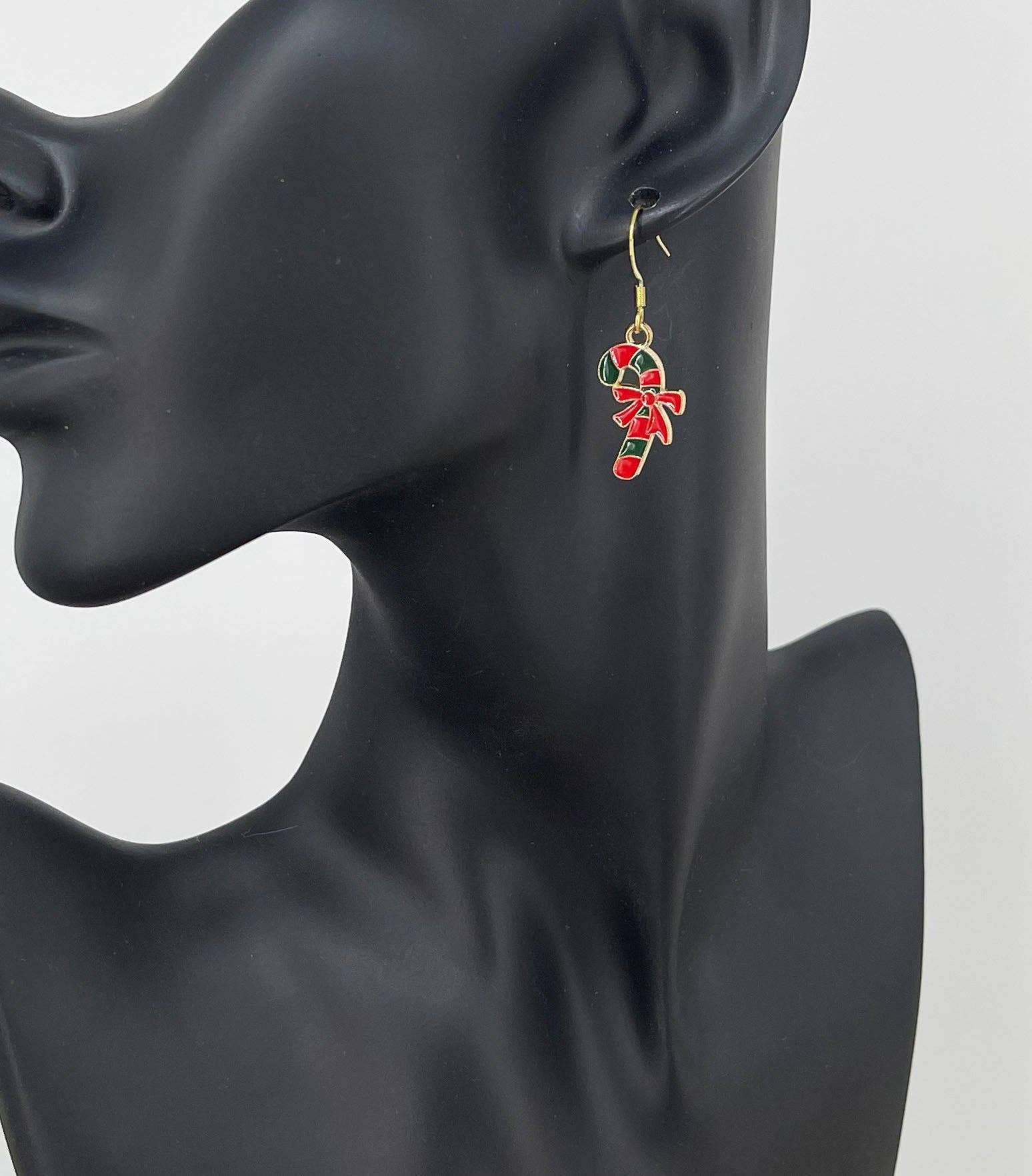 Magnolia & Peach Jewelry Boutique, LLC - Wholesale Dangle Earrings - Candy Cane Pendant Earrings1