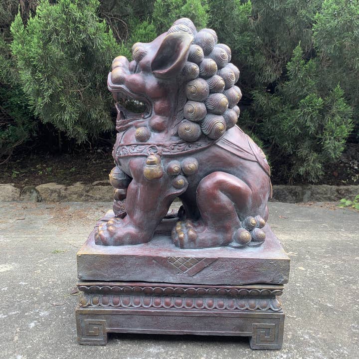 Zaer Ltd. International - Wholesale Sculpture - Magnesium Foo Dog Statues "Gan & An" 2PC/Set- Options12