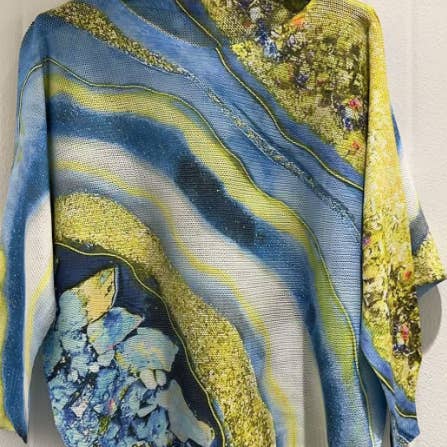 COABS Hvid Paraply Rundstrikket Printet Sweater LOOWIE for engroshandel hos LOOWIE